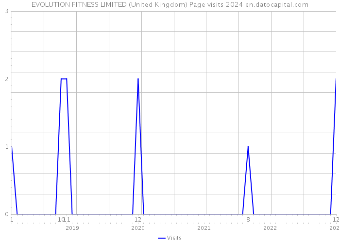EVOLUTION FITNESS LIMITED (United Kingdom) Page visits 2024 