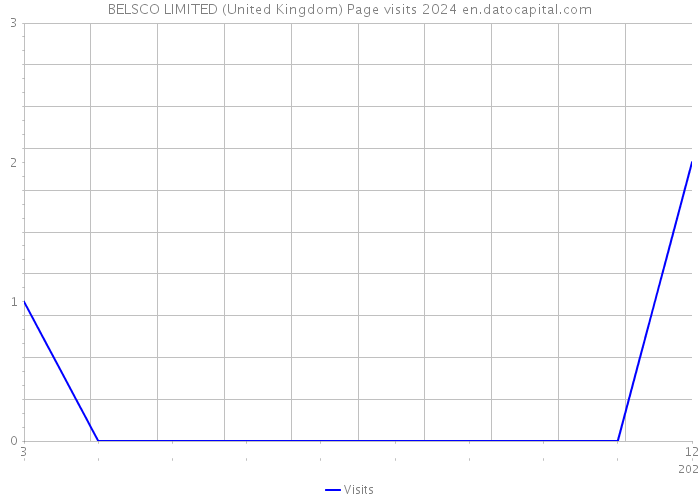 BELSCO LIMITED (United Kingdom) Page visits 2024 