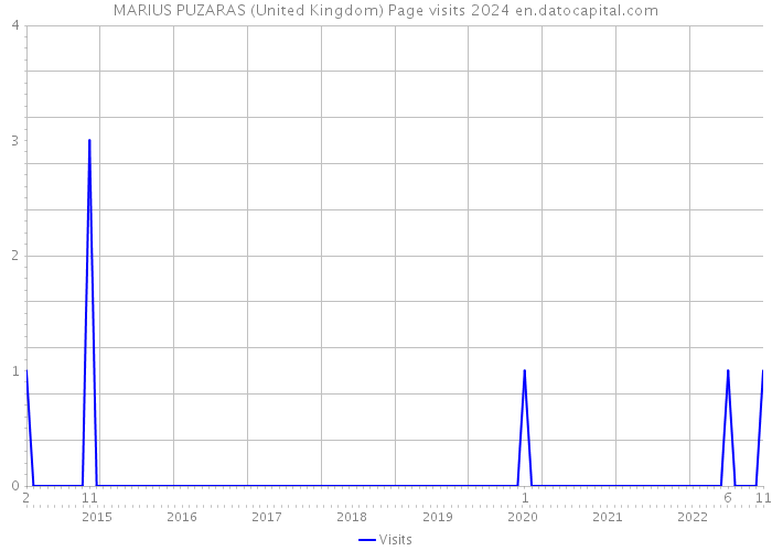 MARIUS PUZARAS (United Kingdom) Page visits 2024 