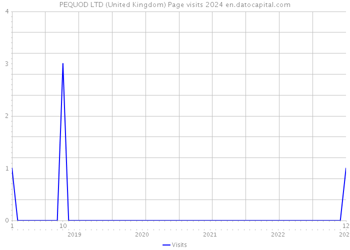 PEQUOD LTD (United Kingdom) Page visits 2024 
