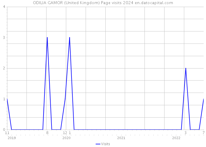 ODILIA GAMOR (United Kingdom) Page visits 2024 