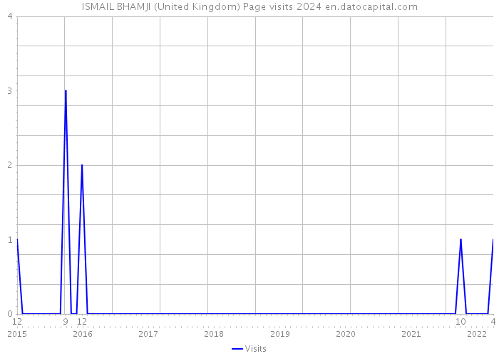 ISMAIL BHAMJI (United Kingdom) Page visits 2024 