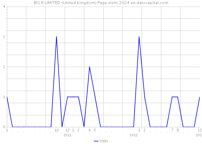 BIG E LIMITED (United Kingdom) Page visits 2024 
