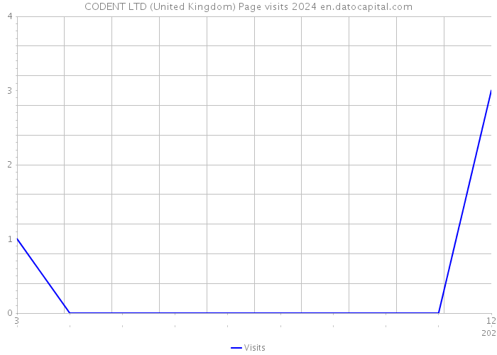 CODENT LTD (United Kingdom) Page visits 2024 
