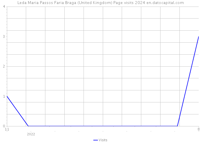 Leda Maria Passos Faria Braga (United Kingdom) Page visits 2024 