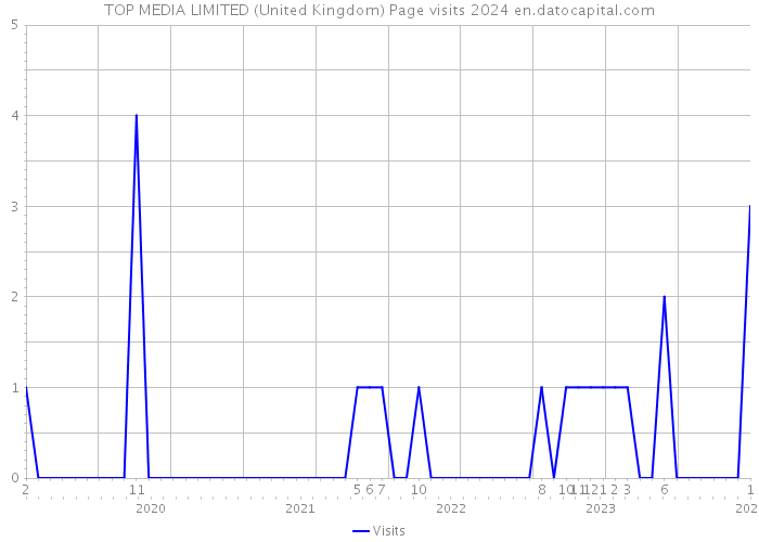 TOP MEDIA LIMITED (United Kingdom) Page visits 2024 
