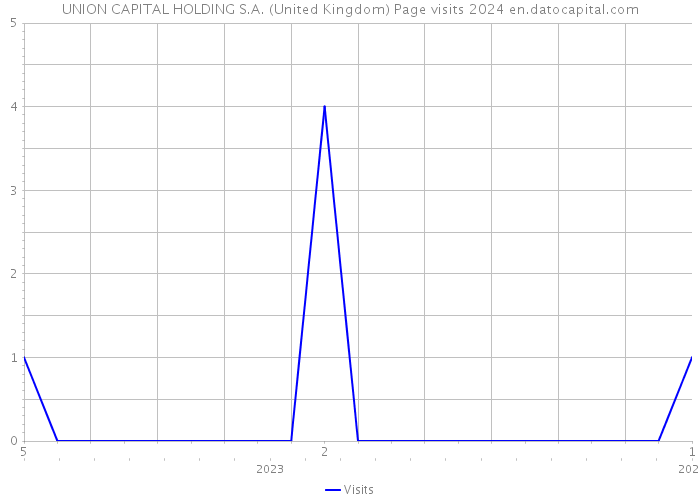 UNION CAPITAL HOLDING S.A. (United Kingdom) Page visits 2024 