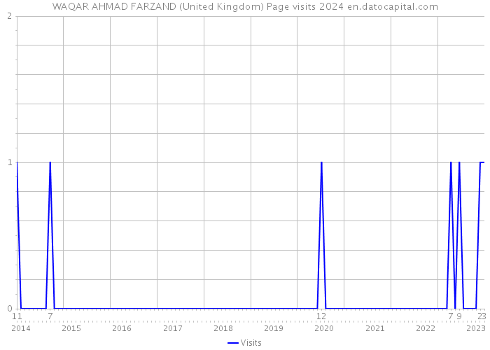 WAQAR AHMAD FARZAND (United Kingdom) Page visits 2024 