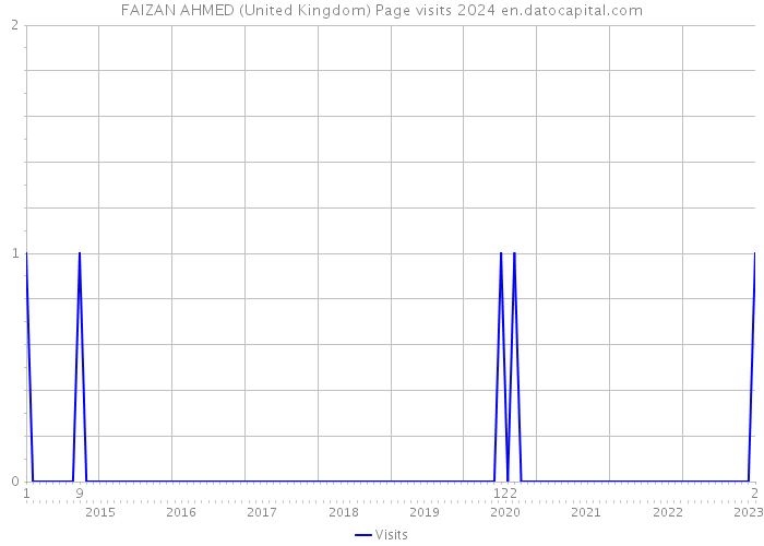 FAIZAN AHMED (United Kingdom) Page visits 2024 