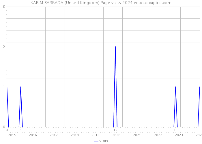 KARIM BARRADA (United Kingdom) Page visits 2024 