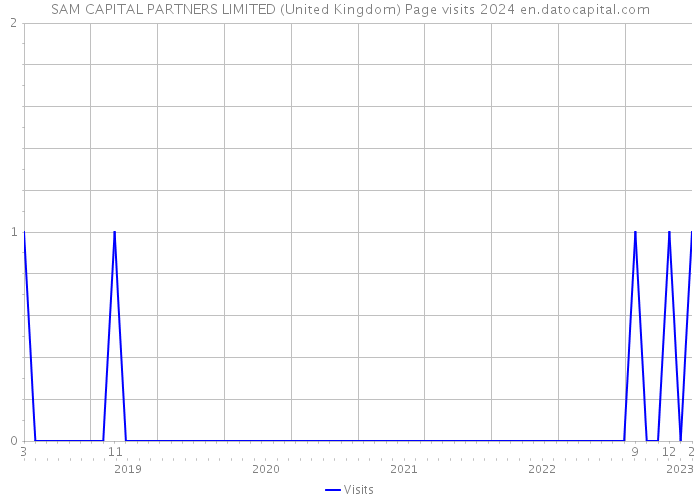 SAM CAPITAL PARTNERS LIMITED (United Kingdom) Page visits 2024 