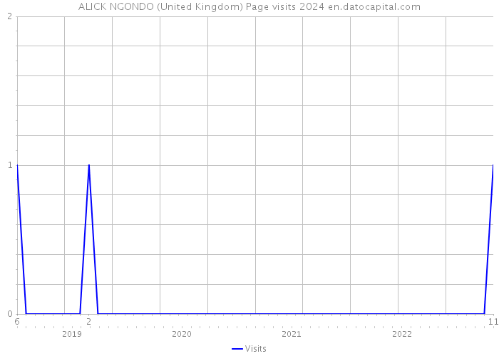 ALICK NGONDO (United Kingdom) Page visits 2024 