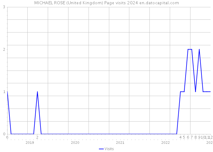 MICHAEL ROSE (United Kingdom) Page visits 2024 
