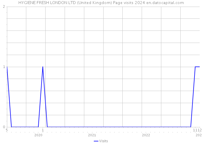 HYGIENE FRESH LONDON LTD (United Kingdom) Page visits 2024 