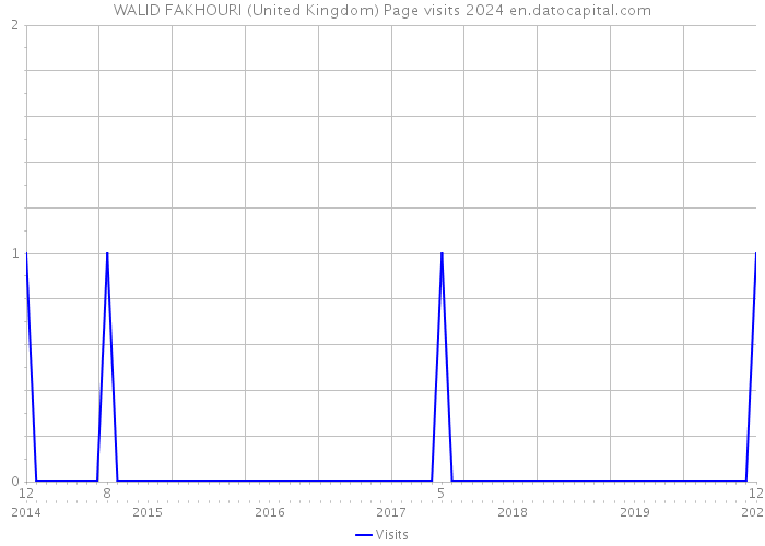 WALID FAKHOURI (United Kingdom) Page visits 2024 