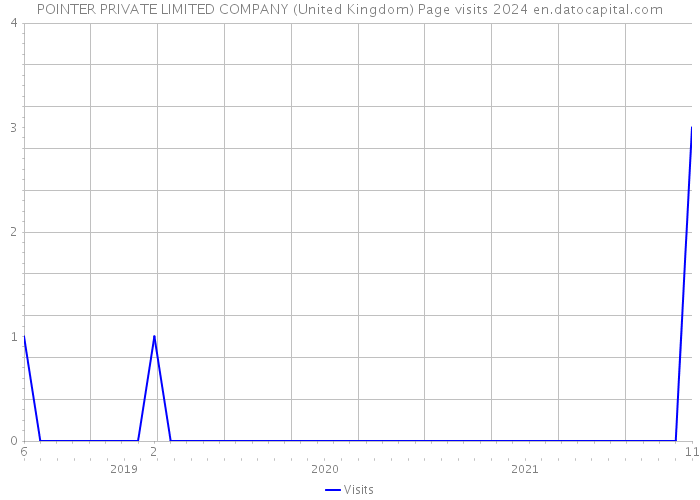 POINTER PRIVATE LIMITED COMPANY (United Kingdom) Page visits 2024 