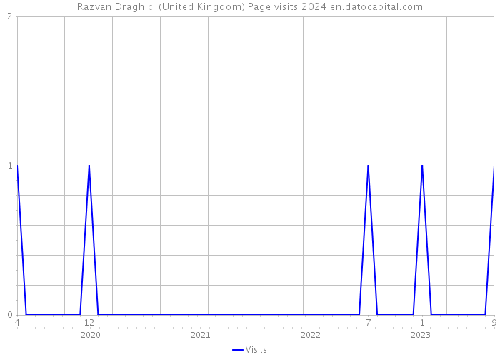 Razvan Draghici (United Kingdom) Page visits 2024 