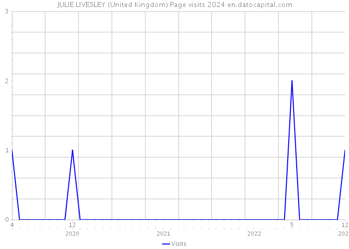 JULIE LIVESLEY (United Kingdom) Page visits 2024 