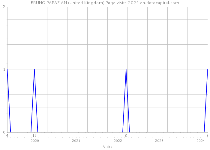 BRUNO PAPAZIAN (United Kingdom) Page visits 2024 