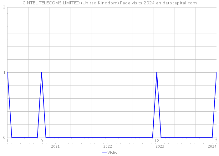 CINTEL TELECOMS LIMITED (United Kingdom) Page visits 2024 