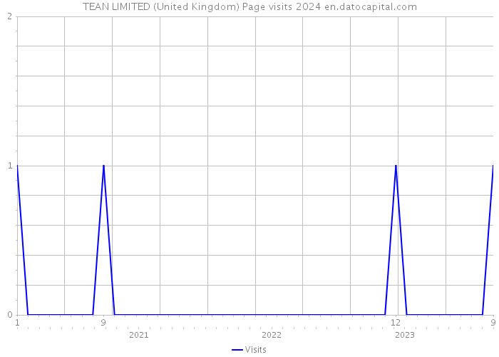 TEAN LIMITED (United Kingdom) Page visits 2024 