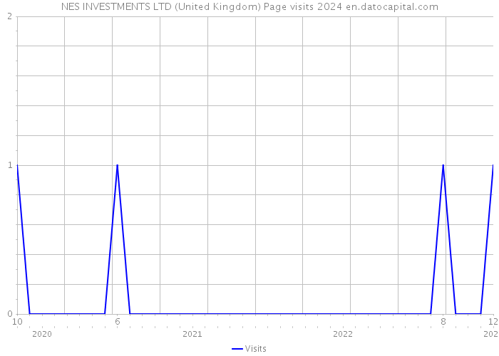 NES INVESTMENTS LTD (United Kingdom) Page visits 2024 