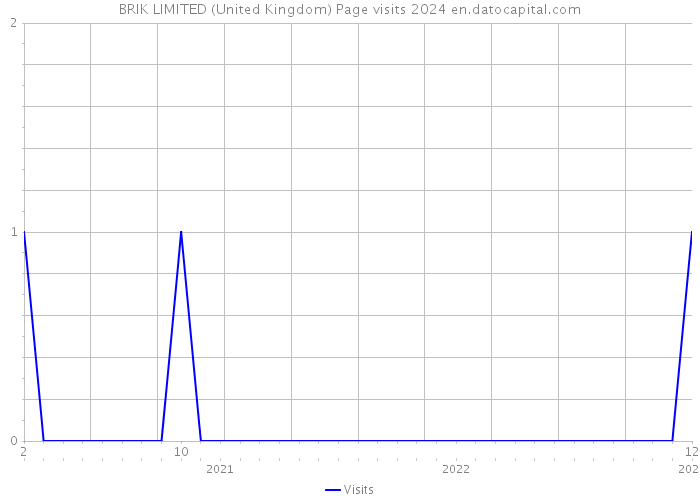 BRIK LIMITED (United Kingdom) Page visits 2024 