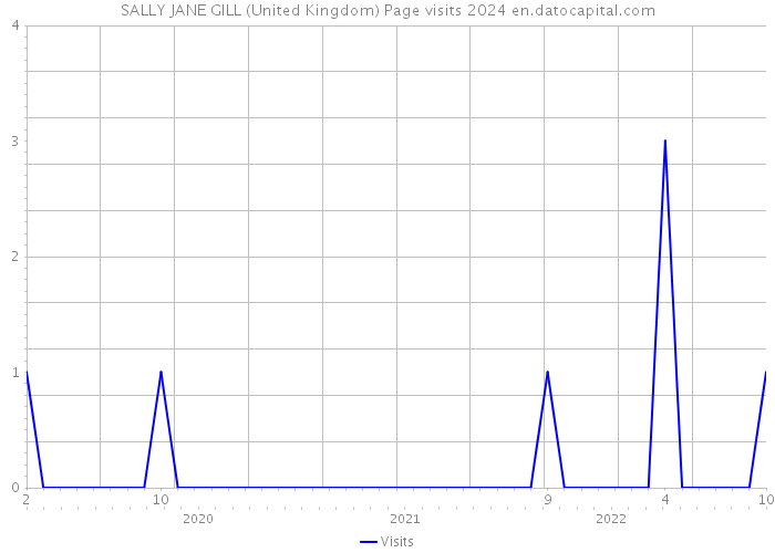 SALLY JANE GILL (United Kingdom) Page visits 2024 