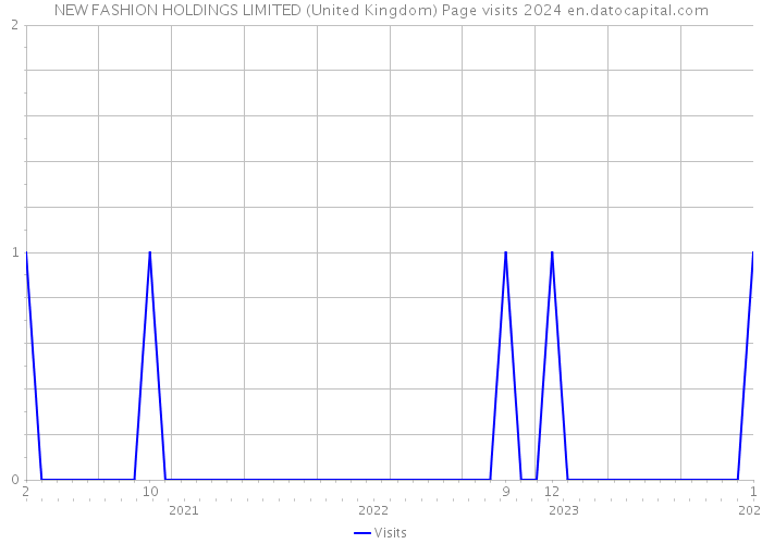 NEW FASHION HOLDINGS LIMITED (United Kingdom) Page visits 2024 