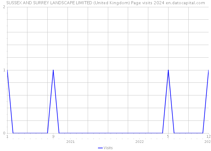 SUSSEX AND SURREY LANDSCAPE LIMITED (United Kingdom) Page visits 2024 