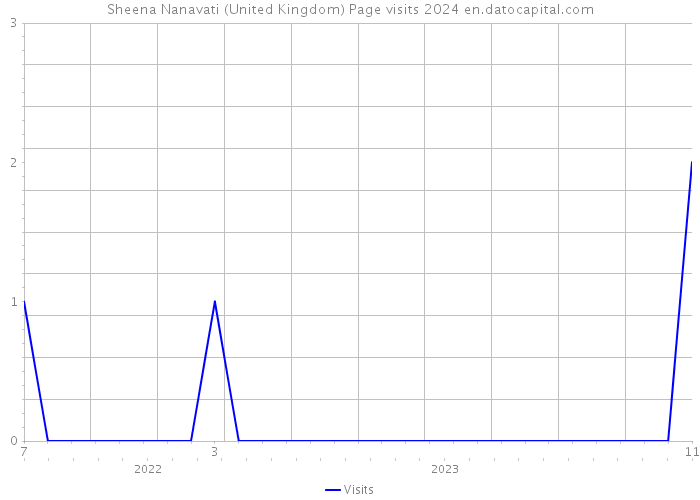Sheena Nanavati (United Kingdom) Page visits 2024 