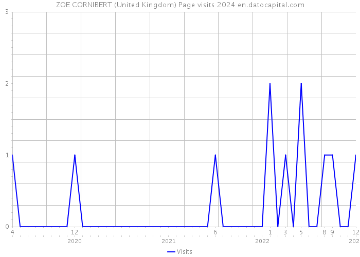 ZOE CORNIBERT (United Kingdom) Page visits 2024 