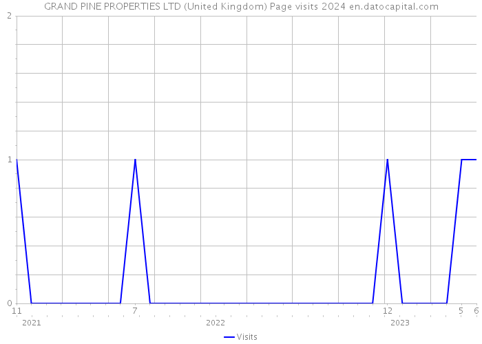 GRAND PINE PROPERTIES LTD (United Kingdom) Page visits 2024 