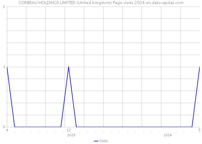 CORBEAU HOLDINGS LIMITED (United Kingdom) Page visits 2024 