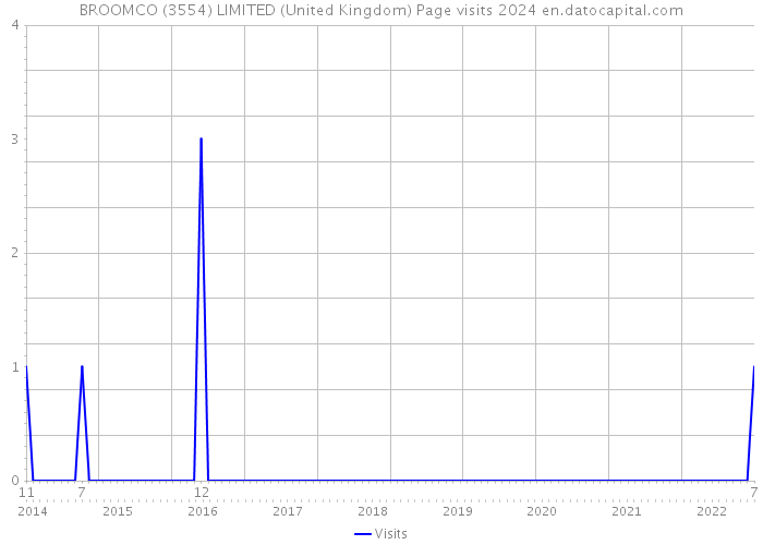 BROOMCO (3554) LIMITED (United Kingdom) Page visits 2024 