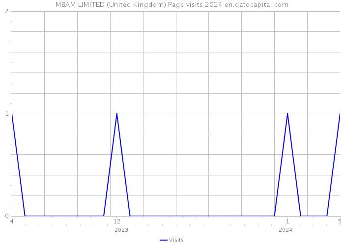 MBAM LIMITED (United Kingdom) Page visits 2024 