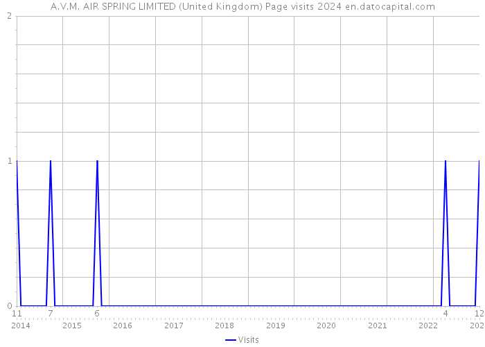A.V.M. AIR SPRING LIMITED (United Kingdom) Page visits 2024 