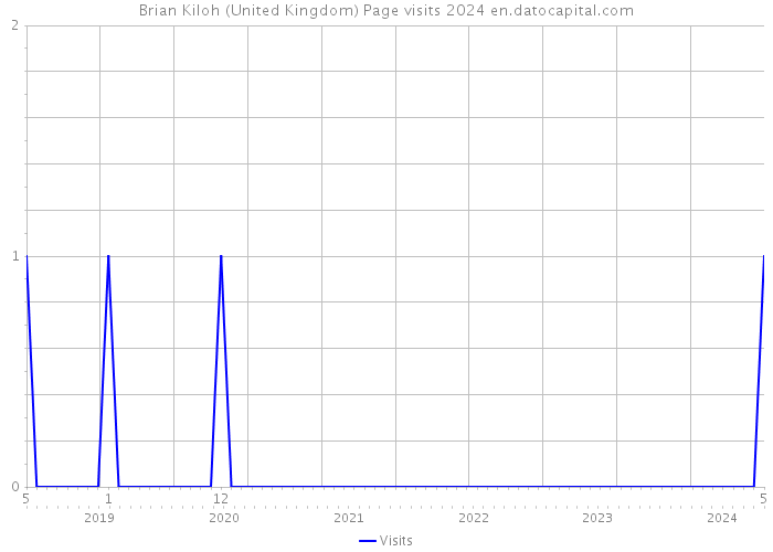 Brian Kiloh (United Kingdom) Page visits 2024 