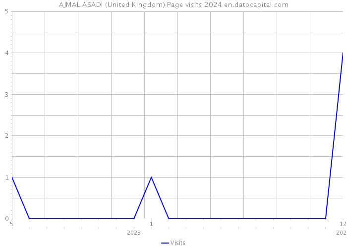 AJMAL ASADI (United Kingdom) Page visits 2024 