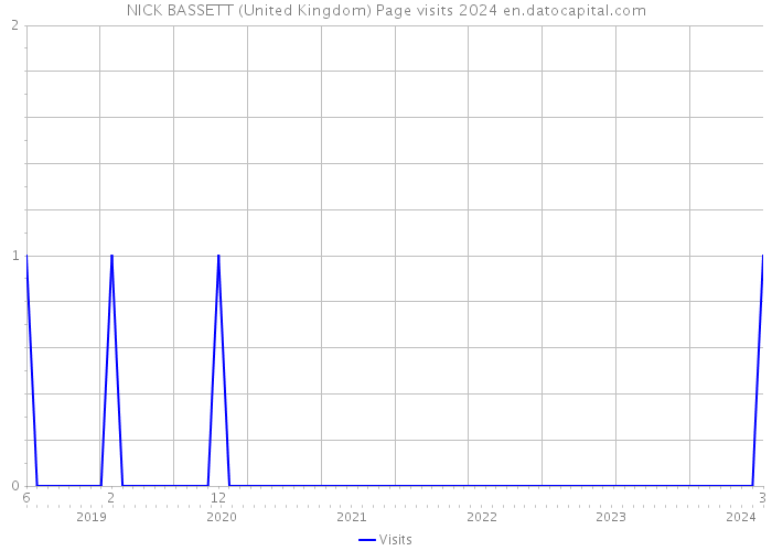NICK BASSETT (United Kingdom) Page visits 2024 