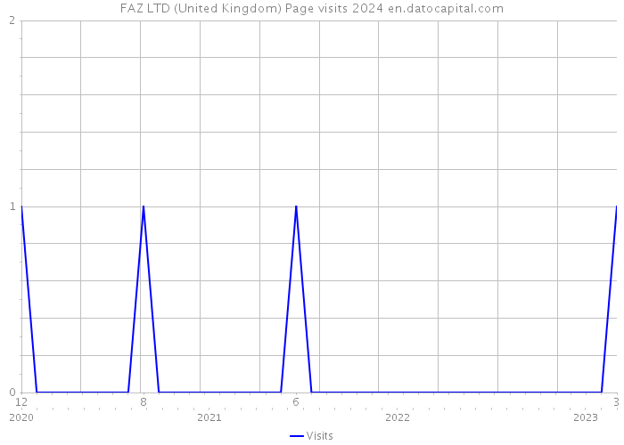 FAZ LTD (United Kingdom) Page visits 2024 