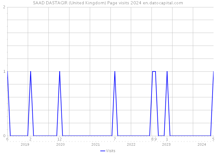 SAAD DASTAGIR (United Kingdom) Page visits 2024 