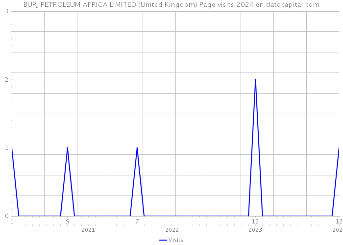 BURJ PETROLEUM AFRICA LIMITED (United Kingdom) Page visits 2024 