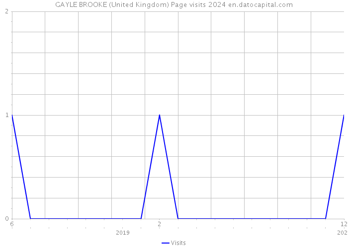 GAYLE BROOKE (United Kingdom) Page visits 2024 