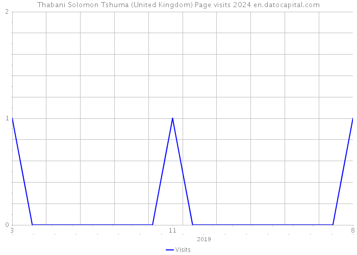 Thabani Solomon Tshuma (United Kingdom) Page visits 2024 