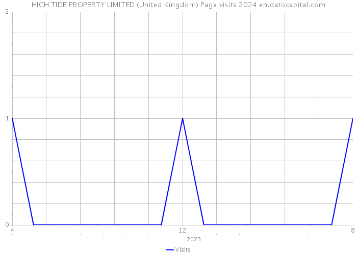 HIGH TIDE PROPERTY LIMITED (United Kingdom) Page visits 2024 