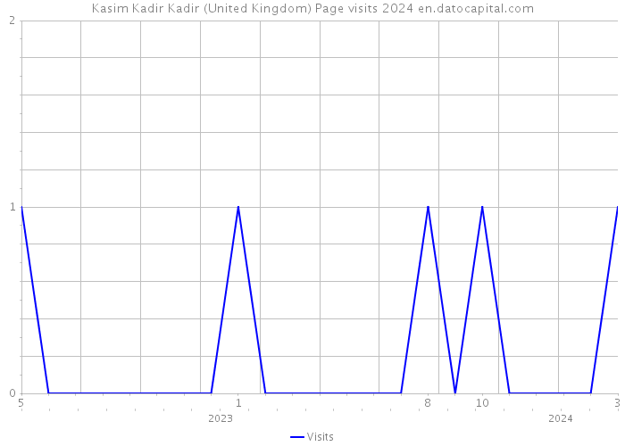 Kasim Kadir Kadir (United Kingdom) Page visits 2024 