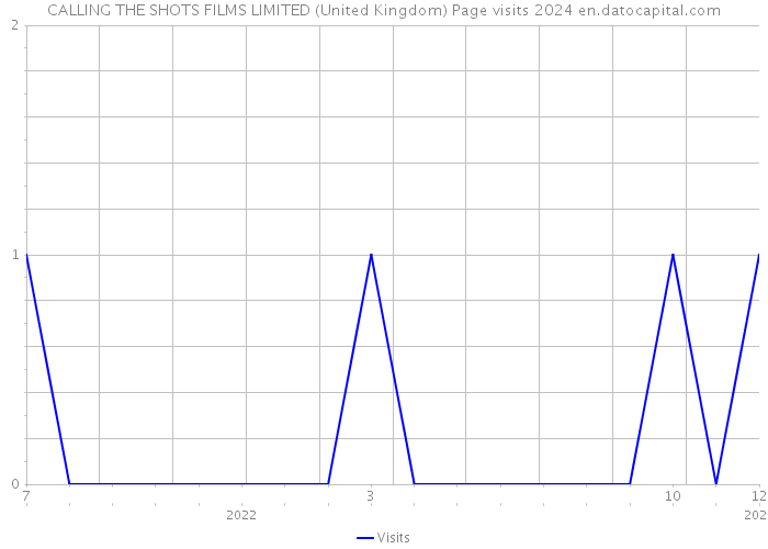 CALLING THE SHOTS FILMS LIMITED (United Kingdom) Page visits 2024 