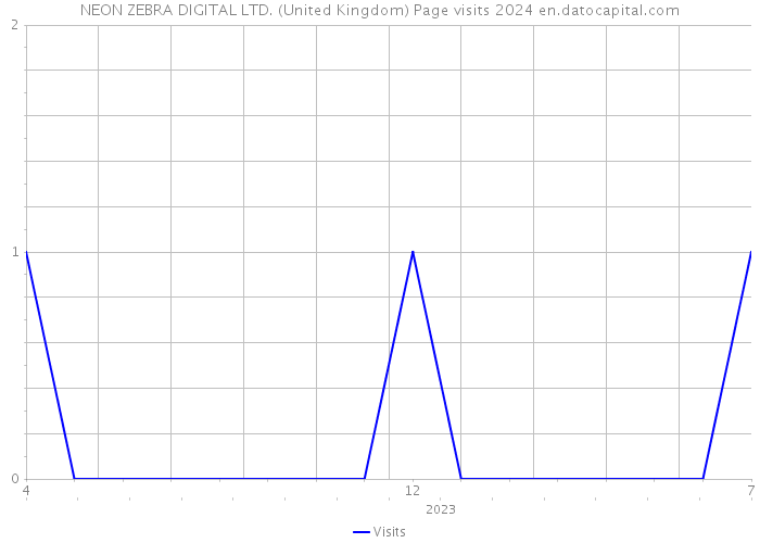NEON ZEBRA DIGITAL LTD. (United Kingdom) Page visits 2024 
