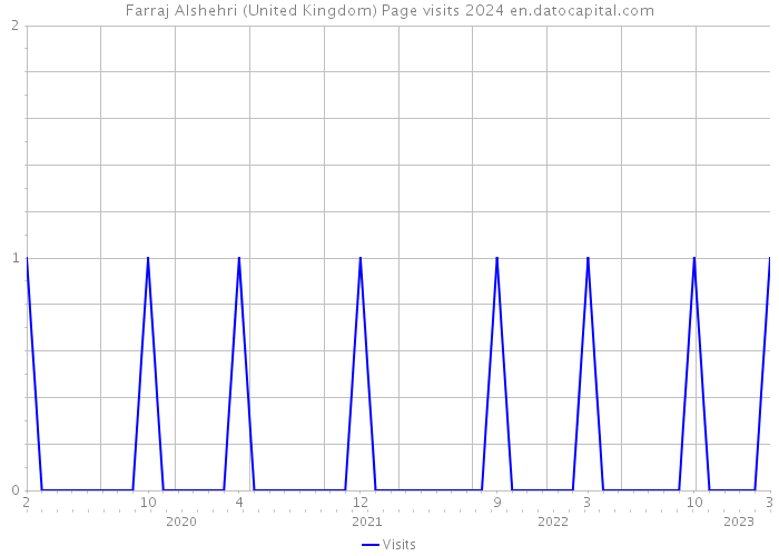 Farraj Alshehri (United Kingdom) Page visits 2024 